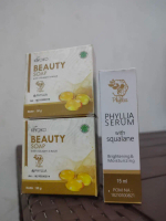 (Paket Spesial, isi 2 Sabun + 1 Serum) Sabun Kiyoko Beauty Soap By Phyllia & Phyllia Serum By Phylli