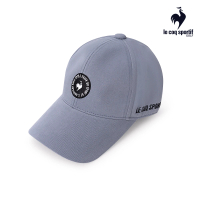 【LE COQ SPORTIF 公雞】高爾夫系列 男款深藍色素面圓標LOGO高爾夫帽 QGS0J103