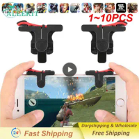 1~10PCS lot PUBG Moible Controller Gamepad Free Fire L1 R1 Trigger PUGB Mobile Keypads Grip L1R1 Joystick For Android