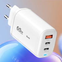 65W GaN USB Type C Charger For Laptop PPS 45W 25W Fast Charge For Samsung QC3.0 PD3.0 For iPhone14 13 Pro Phone Chagers
