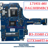 StoneTaskin L71931-001 For HP Pavilion Gaming 15-EC Laptop Motherboard DAG3HBMBCD0 AMD R5-3550H GTX1660TI 6GB DDR4 100% Tested