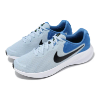 【NIKE 耐吉】慢跑鞋 Revolution 7 男鞋 藍 黑 透氣 輕量 緩震 運動鞋(FB2207-402)