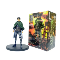 16CM Anime Attack on Titan Levi·Ackerman Rivaille·Ackerman Erwin Smith PVC Action Figure Collectible Model Toy Ornaments BOX