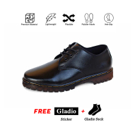 Gladio Edzard _ Sepatu Pria Unisex Penny Gladio Casual Hitam Karet Shoes
