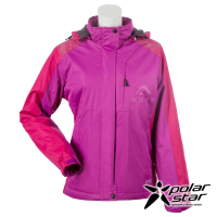 【PolarStar】女 防風保暖外套『紫紅』P20218