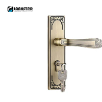 High Quality Customized Zinc Alloy Copper Lockset Handle Lock European Style Indoor Big Lockbody Mute Locks