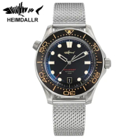 Heimdallr Titanium 007 V2 Edition Dive Watch NTTD NH35A Automatic Movement AR Sapphire Crystal Watches Waterproof 20 Bar
