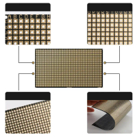 บอร์ดสากล, สองด้านแบบยืดหยุ่น, PCB FR4, 6x8cm, ความหนา 0.4 มม., พร้อมรู, เหมาะสำหรับต้นแบบเมทริกซ์ 2