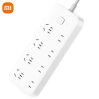 Xiaomi Power Strip 8-Digit Control Panel 1.8m 3m Extension Cord 8 Large Spacing Sockets Mi Home Socket for 2 Pin US Plug Adapter