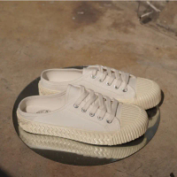 KIM&CO. Rainy(KF016W) รองเท้าผ้าใบแฟชั่นผู้หญิงสีขาวเปิดส้น สไตล์มินิมอล บิดงอได้ 180 องศา คําแนะนํา