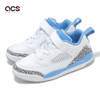 Nike 童鞋 Jordan Spizike Low PS 中童 白 藍 小朋友 休閒鞋 魔鬼氈 喬丹 FQ3951-141