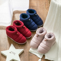 冬季兒童棉拖鞋男童包跟保暖室內家用加絨厚底女寶寶小孩嬰兒棉鞋
