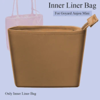 Purse Organizer Insert For Goyard Anjou Mini Nylon Inner Liner Bag Cosmetics Bag Organizer Handbag Shaper Fit Luxury Tote Bag