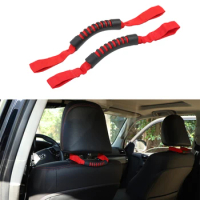 Auto Seat Headrest Armrest Grab Handle Grip Bar Universally For 4Runner Car Interior Accessories PVC Rope Green Red Blue Black