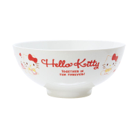 【震撼精品百貨】凱蒂貓_Hello Kitty~日本SANRIO三麗鷗 KITTY可微波陶瓷飯碗 茶碗*36153