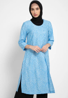 Daisy Tunic In Blue Print