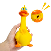 {DLGIFJIE} Pets Dog Toys Screaming Chicken Squeeze Sound Toy Rubber Pig Duck Squeaky Chew Bite Resis