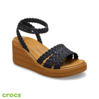 Crocs 卡駱馳 (女鞋) 編織涼鞋 Brooklyn -209994-001