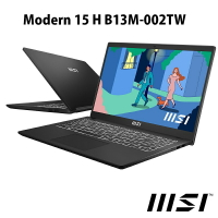 【額外加碼2%回饋】微星 Modern 15 H B13M-002TW(i7-13700H/16G/512G/15.6吋/FHD/W11Por)高效輕薄商務筆電