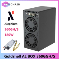 NEW Goldshell AL BOX 360Gh/s 180W ALPH Miner Blake3 Algorithm Alephium Miner Machine ALPH Mining Asic Miner Goldshell ALPH box