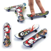 10pcs/Lot Mini Finger Skateboards Plastic Skate Boarding Kids Children Fingertip Board Fingerboard Educational Toys Gifts