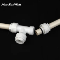 1pc NuoNuoWell POM 20mm Tube Tee Connector Quick Connector PVC Water Pipe Fittings Garden Irrigation Systems Joint