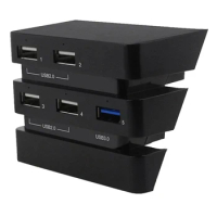 USB HUB Extended 3.0 High Speed &amp; Four 2.0 USB Ports Expansion Hub For Playstation 4 Pro Gaming Console