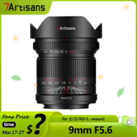 7artisans 9mm F5.6 Full Frame MF Ultra Wide Angle Lens for Camera Photography with Sony E A7R4 A7CR Nikon Z Canon RF R6 L Mount