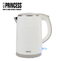《PRINCESS》荷蘭公主1.5L不鏽鋼雙層防燙快煮壺236070(白色)