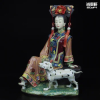 Shiwan Boneka Master Of Fine Wanita dari Tokoh-tokoh Kuno Dihiasi Kerajinan Keramik Dekorasi Rumah Furnishing Teman-teman