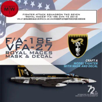 Galaxy G72048 1/72 Scale F/A-18E VFA-27 Royal Maces CVN 73 2010 Mask &amp; Decal for Academy Model Kit