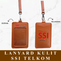 READY! TALI ID CARD KULIT PREMIUM SSI TELKOM NDONESIA / LANYARD KULIT PREMIUM SSI TERMURAH, KUALITAS