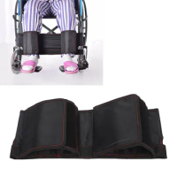 Wheelchair Leg Strap Black Wheelchair Foot Rest Restraint for Elderly Disabled Legs Restraining Safety Fixation Strip Brace