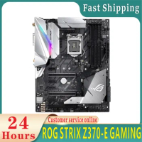 Used For ASUS ROG STRIX Z370-E GAMING Original M.2 NVME 8th 9th motherboard Socket LGA1151 DDR4 Z370 Desktop Motherboard