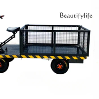 Electric Car Four-Wheel Load Truck Garden Farm Orchard Turnover Platform Trolley Battery Car