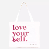 MAYONETTE Mayonette Typo Totebag Kanvas Aesthetic Muat Laptop - Love Your Self