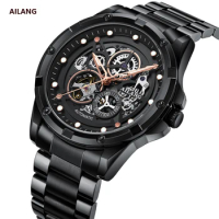 AILANG new hollow mechanical watch men's waterproof automatic fashion business men's watch high-end brand watches