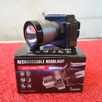 Senter kepala led ZOOM ONE LIGHT GCS-SS043 rechargeable headlamp senter model kamera WHITE LASER