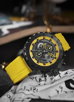 Jam Tangan Pria T5 9071W Choro Aktif Include Garansi Mesin 12 Bulan Tali Rubber Kaca Safir Casing St