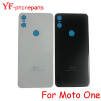 AAAA Quality Glass MaterialFor Motorola Moto one / P30 Play Back Battery Cover Rear Panel Door Housing Case Repair Parts