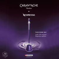 【CARAN d’ACHE】卡達 X Nespresso 聯名限量849系列 III 原子筆 繽紛紫(瑞士製造)