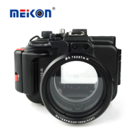 Meikon Aluminum camera housing for diving 100M/325ft underwater waterproof Aluminum camera case for Sony RX100 III / RX100 M3