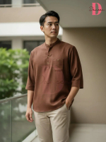 3/4 Kurta Cotton Dewasa Kurta Lelaki Lengan 3/4 Shirt Men Clothing Iron Less Cotton Shirt For Man -