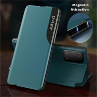 S 20 S20FE SM-G781B View Window Smart Flip Case For Samsung Galaxy S20 FE 5G Cover Luxury on original Leather Mobile Phone Shell