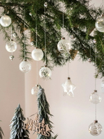 掬涵 玻璃雪球燈球 吊飾裝飾圣誕樹掛飾浪漫氣氛派對生日婚禮