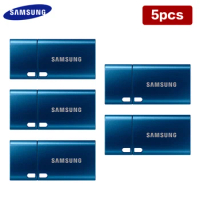 SAMSUNG USB Pen Drive Type-C 64GB 128GB 256GB Max Up To 400MB/s Wholesale Type-C USB Device Blue Metal U Disk for PC Phone