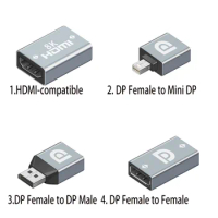Mini Display Port DP 1.4 HDMI-compatible Adapter Converter Female to Male 8K@60Hz HD Video For Laptop Computer Monitor Projector
