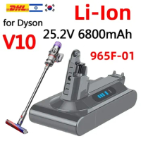 Suitable for Dyson-SV12 handheld vacuum cleaner backup V10 lithium battery 6800mah large capacity battery remote replacement