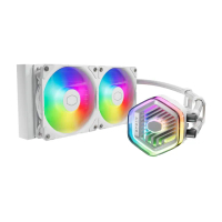 【CoolerMaster】MasterLiqiud 240 Atmos White 白色 水冷散熱器(240 Atmos)