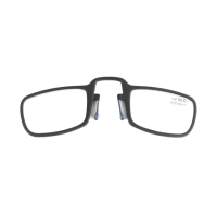 【MEGASOL】便利卡片式優質老花眼鏡(彈性矽膠夾式老花眼鏡-4205黑色)
